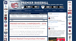 Desktop Screenshot of premierbaseball.net