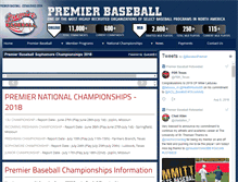 Tablet Screenshot of premierbaseball.net